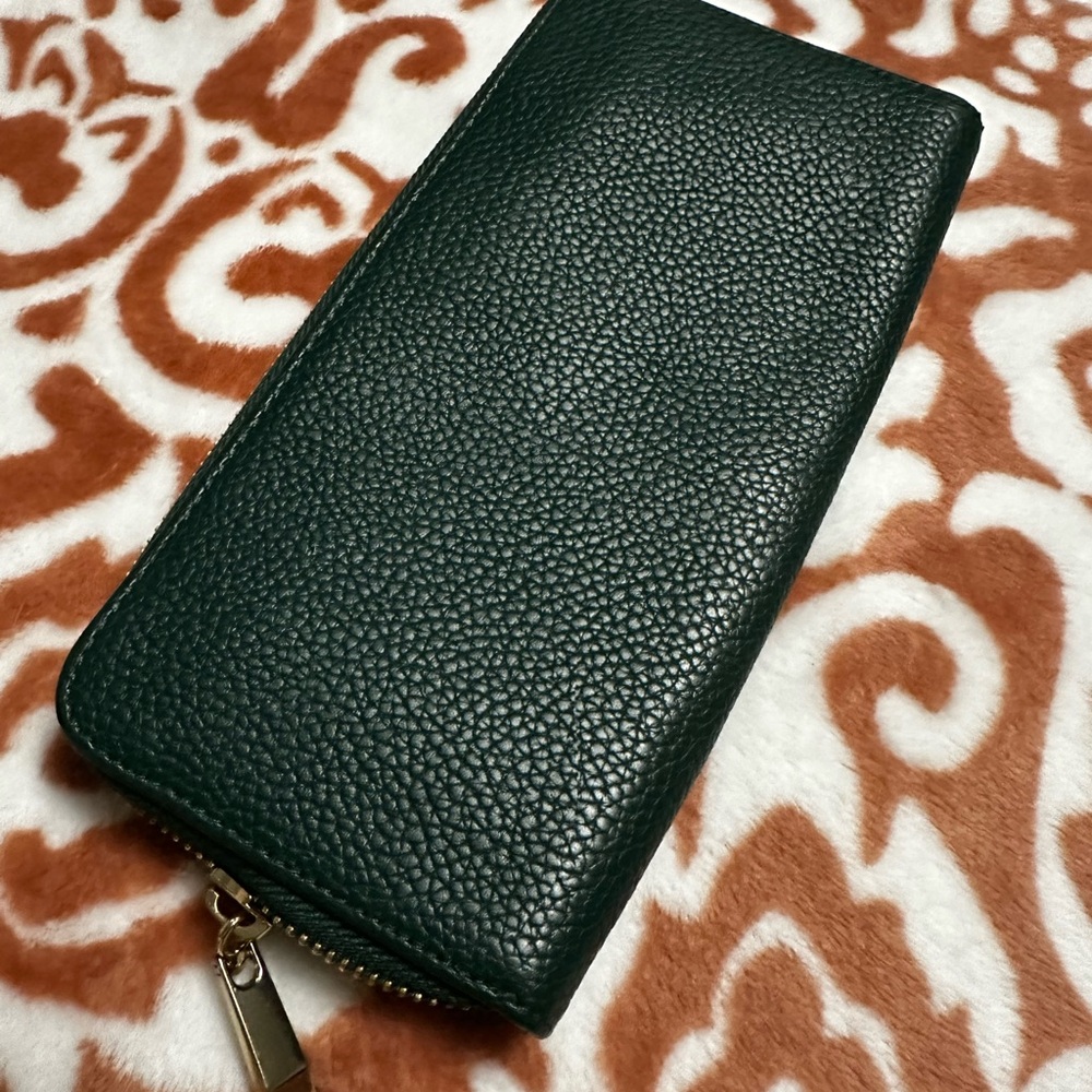 Dark Green Textured Wallet
